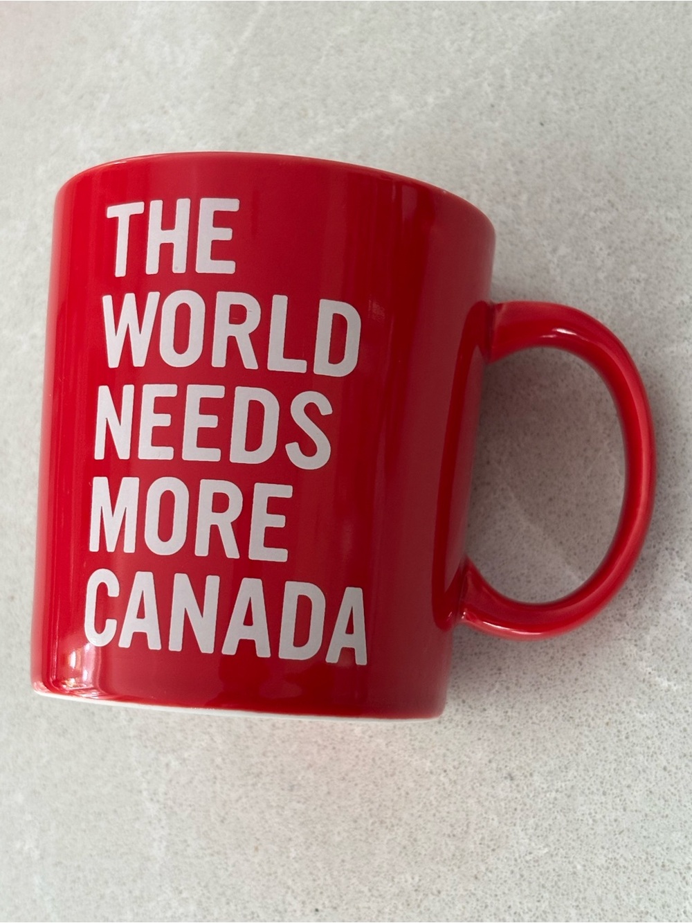 Indigo Chapters The World Needs More Canada Red Ceramic Coffee Mug Tea Cup
